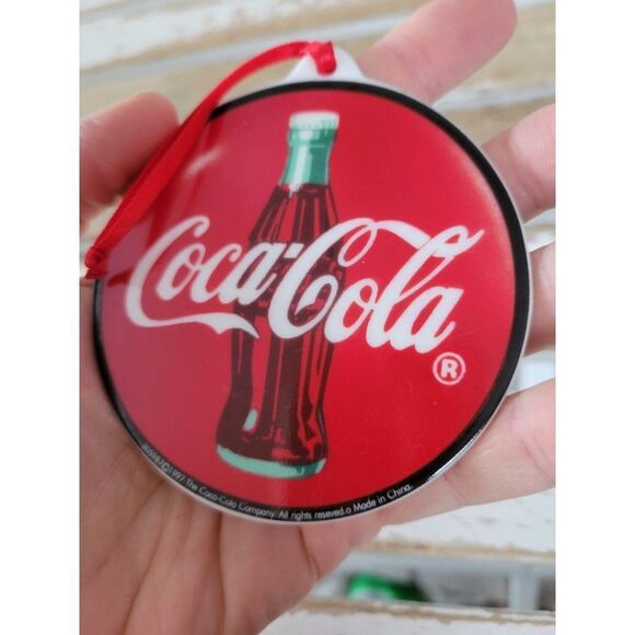 Coca-Cola sign 1997 ornament Xmas holiday tree - Picture 5 of 5